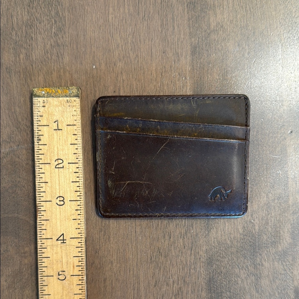 Bullstrap Men's Brown Leather The Card Holder Wallet